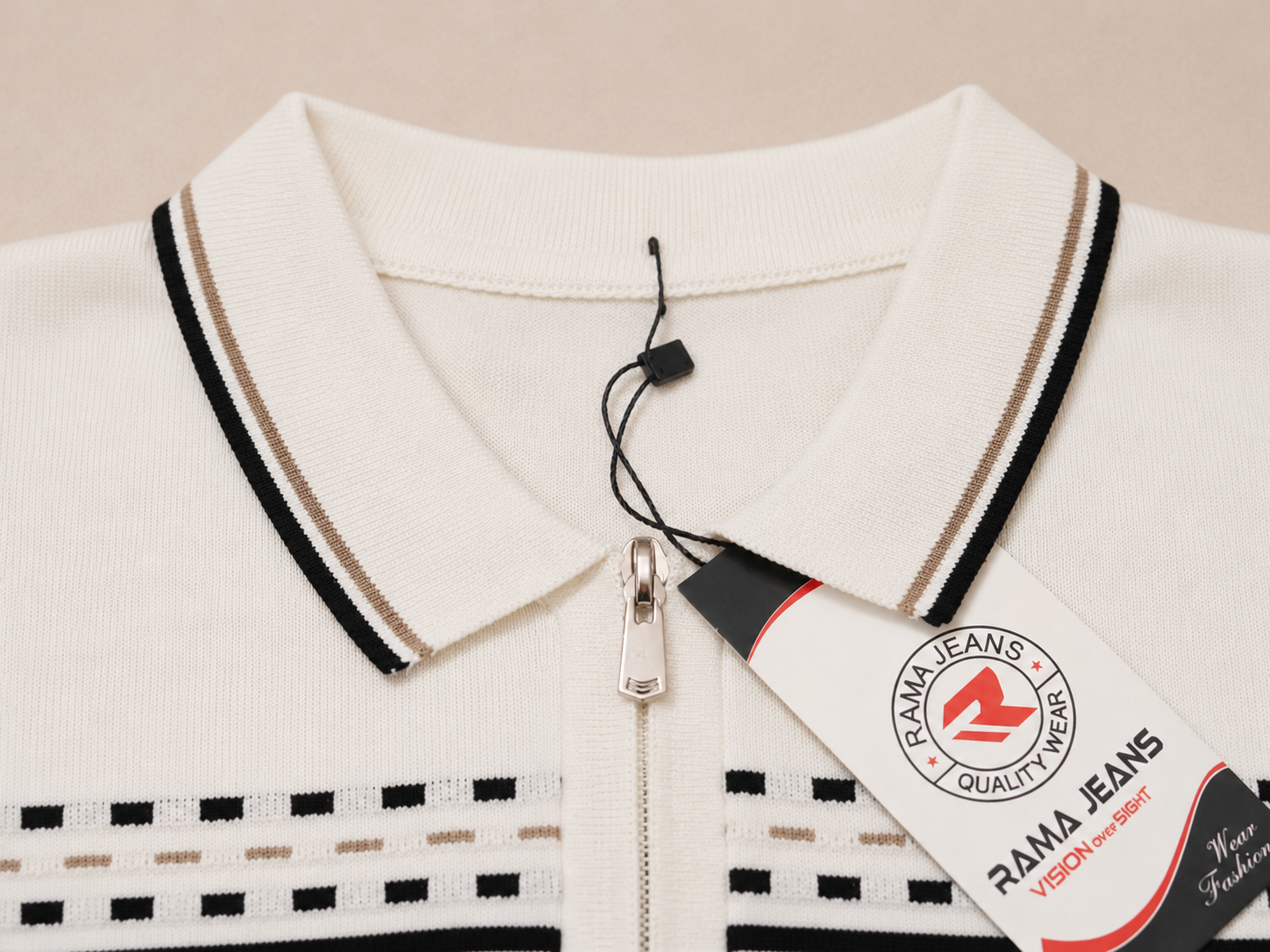 Polo Tricoté 100% Coton Premium – Half-Zip Enfant
